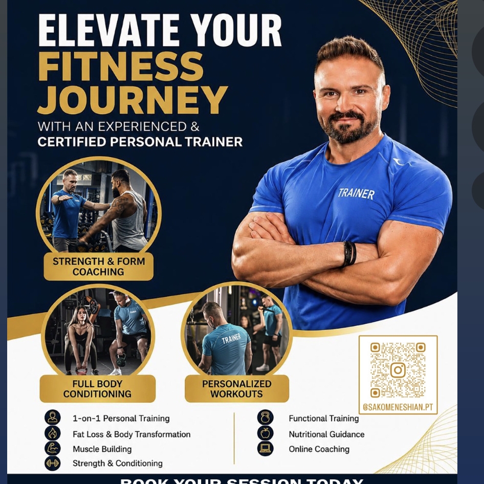 Sako Meneshian Pt, Gym Personal Training coach